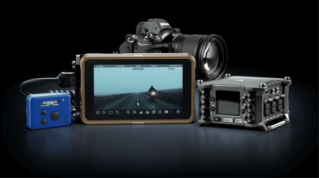 Atomos Ultra Sync blue with monitor Atomos Ultra Sync blue with monitor